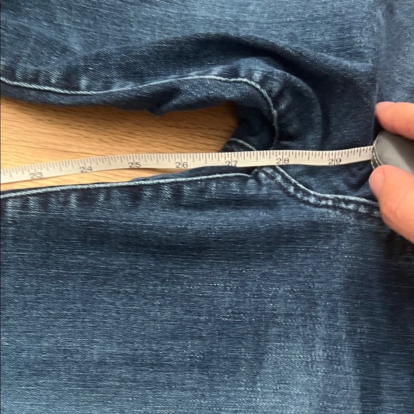 AG Adriano Goldschmied Dark Blue Straight Leg Jeans - Picture 5 of 6